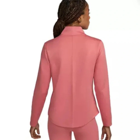 Nike mauve pink Therma-FIT One Long Sleeve 1/2 Zip sweatshirt knit top size XXL - Picture 2 of 8